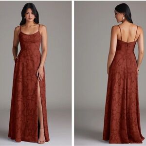 Azazie Moira Dress Terracotta